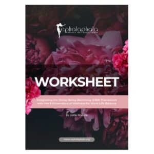 Worksheet-Integrating the Doing-Being-Becoming (DBB) Framework with the 8 Dimensions of Wellness for Work-Life Balance